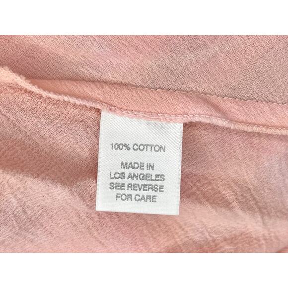 Johnny Was x Amanda Bond Pink Ombre SizeL Handmade in Malibu Boho Flutter Sleeve - Picture 11 of 16